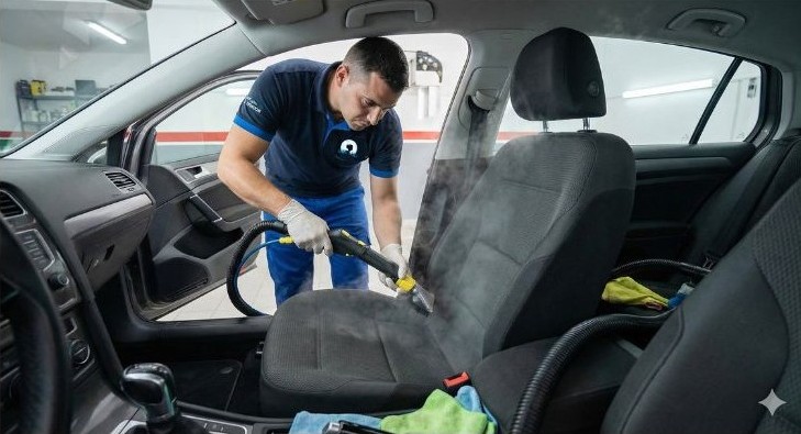 Higienização interna de veículos